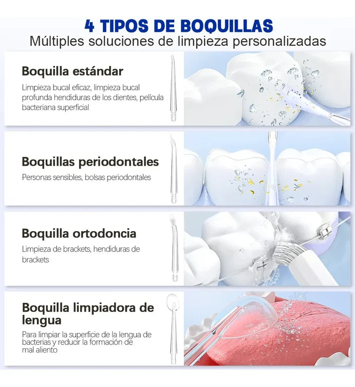 Irrigador Bucal Inalámbrico Promo 2X1