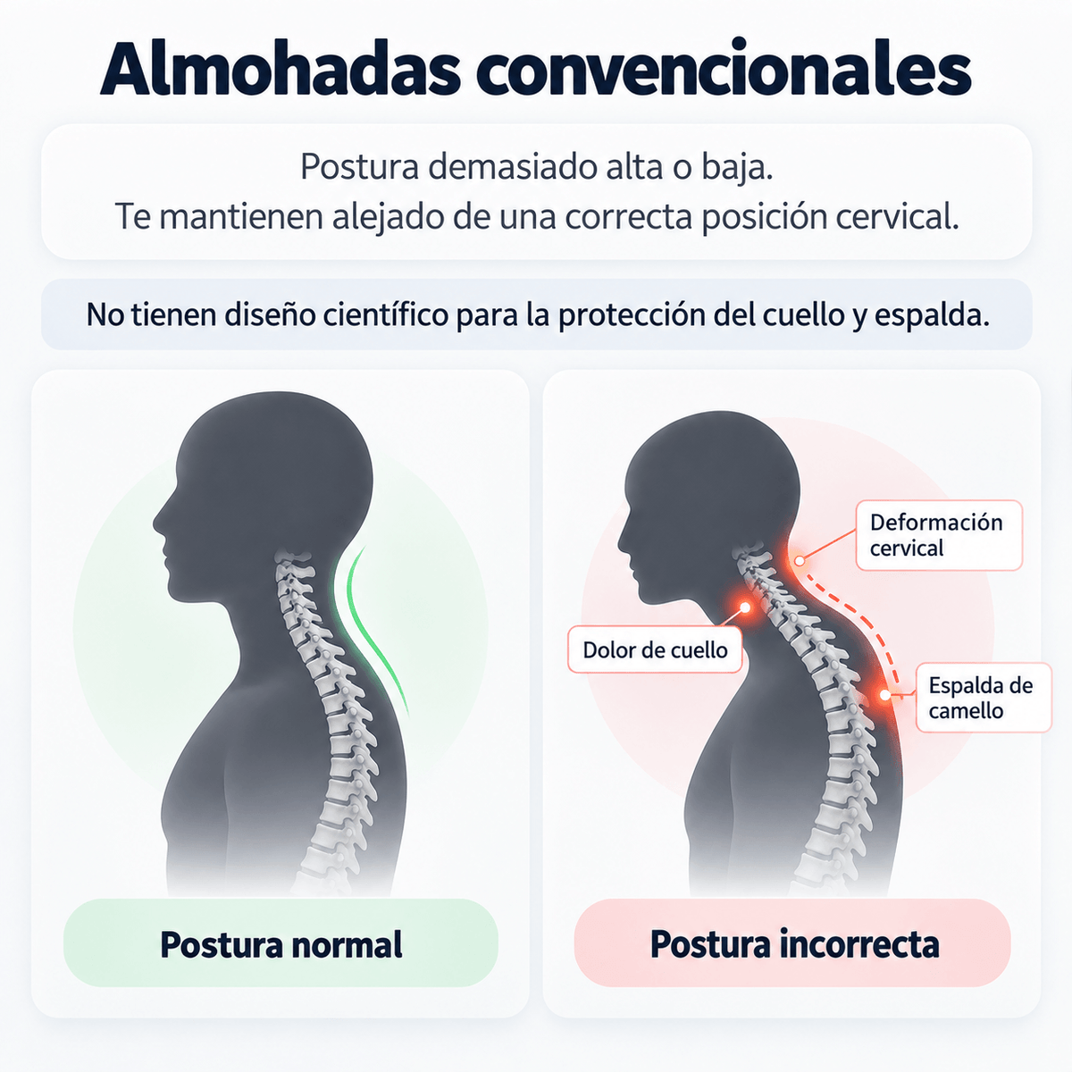 Almohada Cervical Ergonómica ¡Elige tu PROMO!
