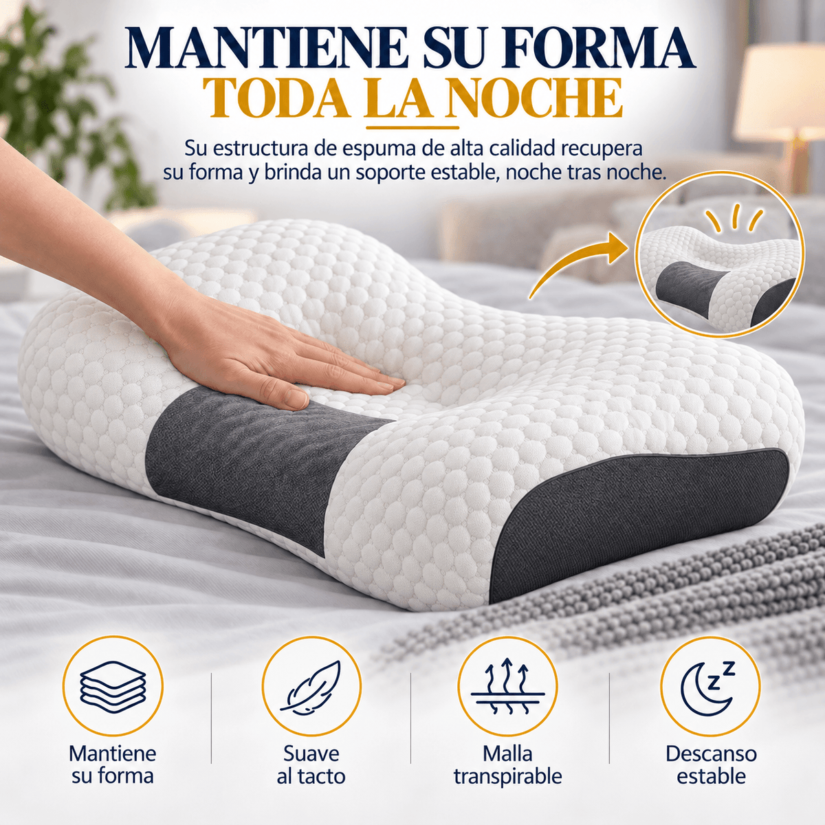 Almohada Cervical Ergonómica ¡Elige tu PROMO!