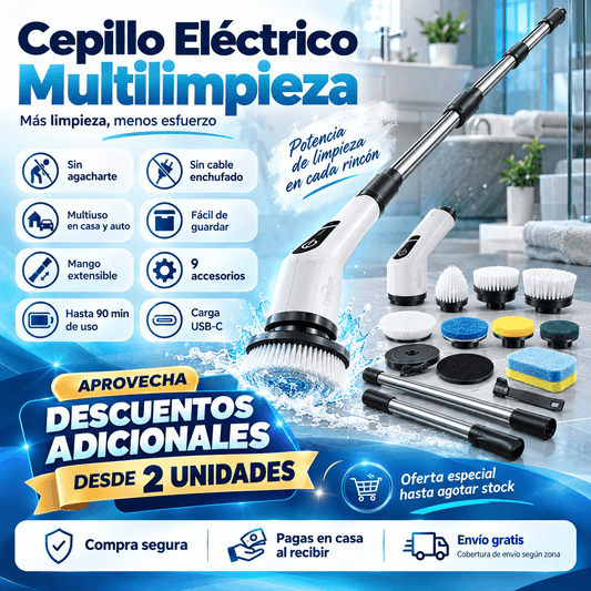 Cepillo Eléctrico Multilimpieza