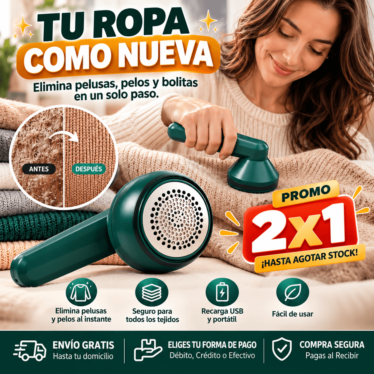 Quitapelusas Eléctrico