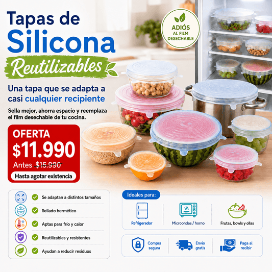 Tapas de Silicona Reutilizables