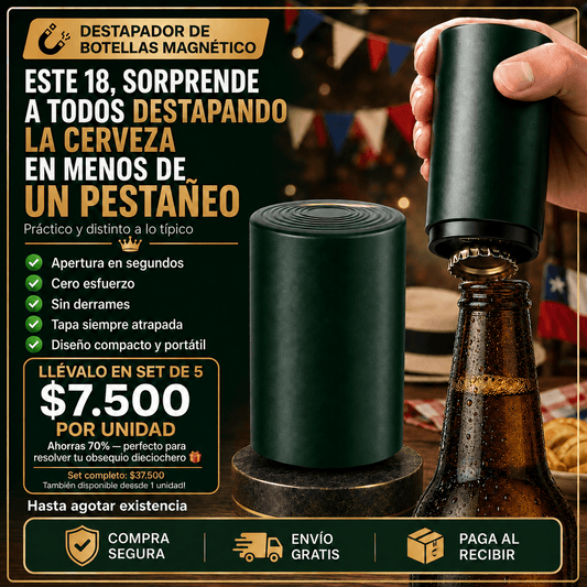 Destapador de Botellas Magnético