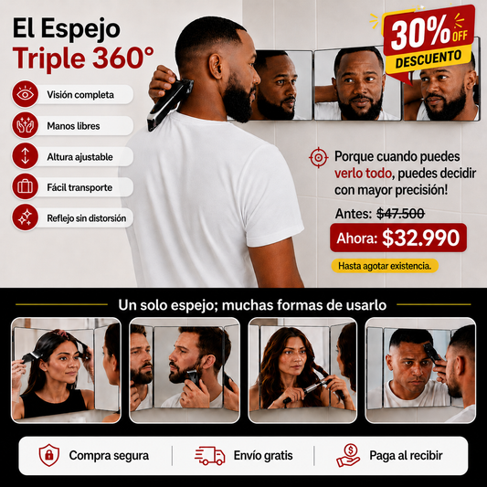Espejo Triple 360