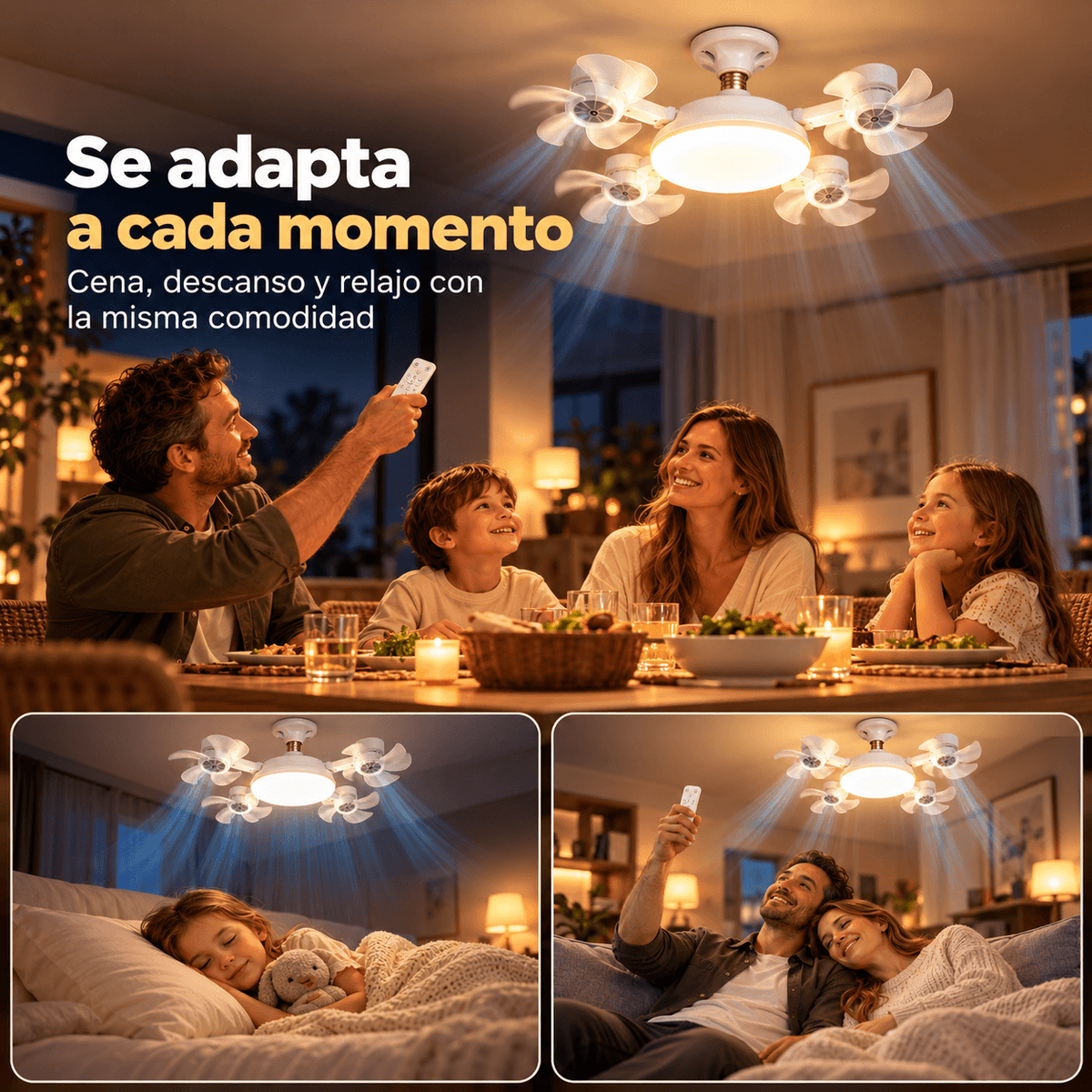 Ventilador con Luz Drone