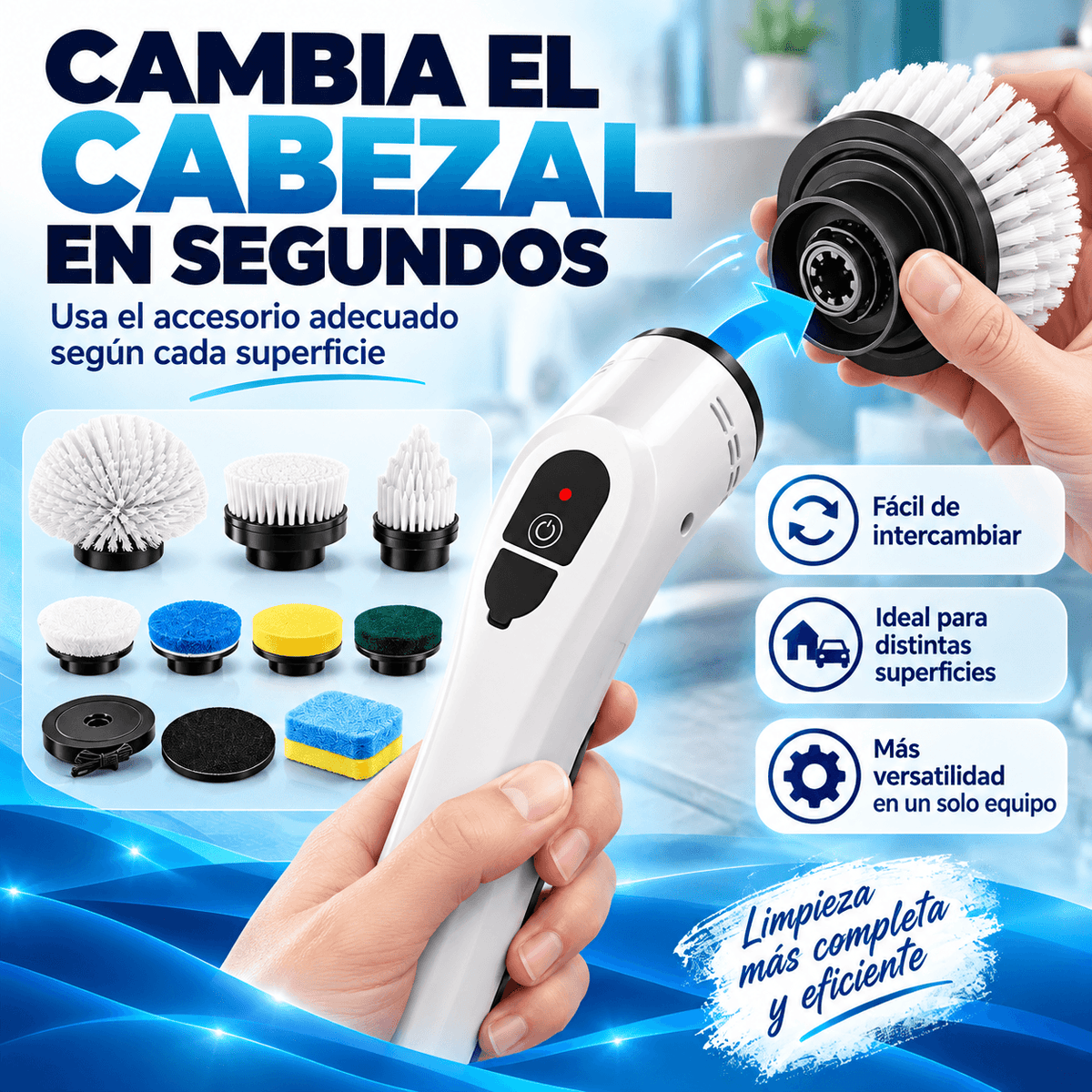 Cepillo Eléctrico Multilimpieza